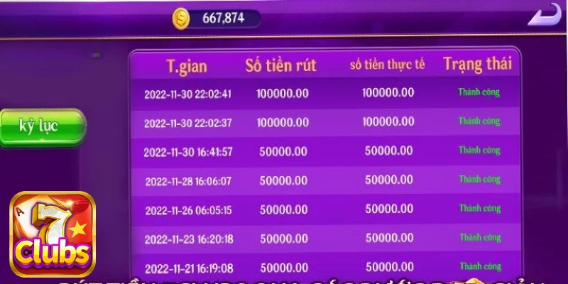 Những điều kiện cần đáp ứng trước khi rút tiền 7CLUBS