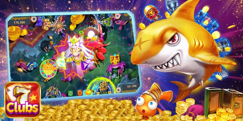 Giao diện siêu bắn cá online tại 7CLUBS đẹp mắt